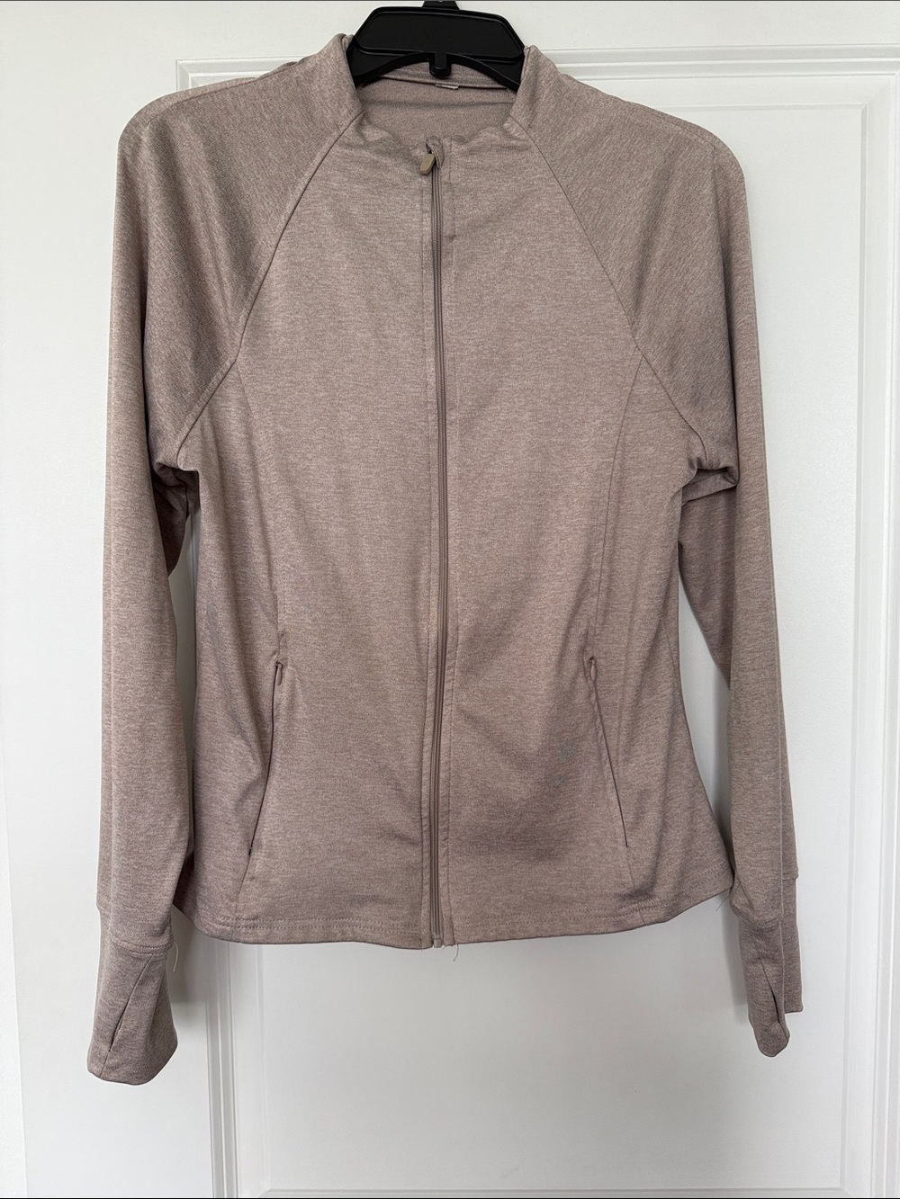 Light tan Zip-Up Athletic Jacket